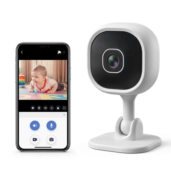 Indoor Security Camera with Two-Way Audio Night Vision & HD Video Smart Home WiFi Camera for Baby Pet Elder Monitoring