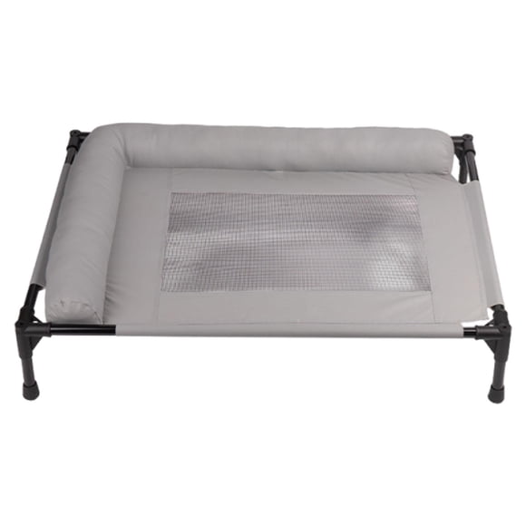 Cama con estructura metálica, transpirable, para exteriores, versátil, regalos, cómoda, accesorios. Gris L