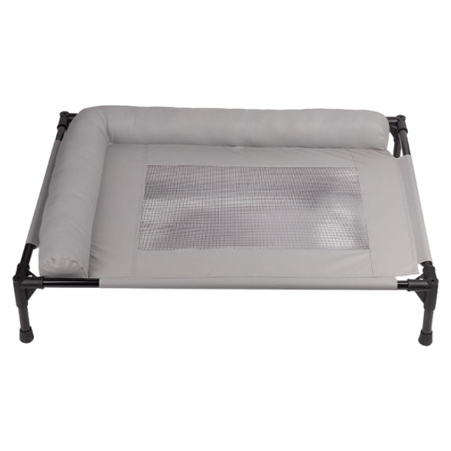 Cama con estructura metálica, transpirable, para exteriores, versátil, regalos, cómoda, accesorios. Gris L