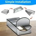 thumbnail image 3 of Attic Door Insulation Cover, 25" x 54" x 11", Stairs Zipper Door for Attic Ladder Pull Down System, Attic Tent Weatherproofing Shield for Summer Heat, Winter Cold, Moisture and Dust, 3 of 5