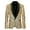 Gold, variant on Mens Suit Jacket Mens Casual Fashion Suit Sequin Male Stage Personality Performance Emcee Solid Color Suit Coats for Men Gold XXL