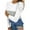 Blue, variant on WREESH Womens Fashion T-Shirts Color Block Casual Round-Neck Lace Hollow Out Long Sleeve Pullover Slimming Blouse T-Shirt Tops Blue