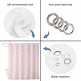 thumbnail image 5 of Summer Coastal Bathroom Shower Curtains with 12 Hooks Polyester Waterproof Shower Curtain for Stalls and Bathtubs Ocean Shells Conch Starfish Tropical Pink Decorative Bathroom Curtain 72x84 Inches, 5 of 7
