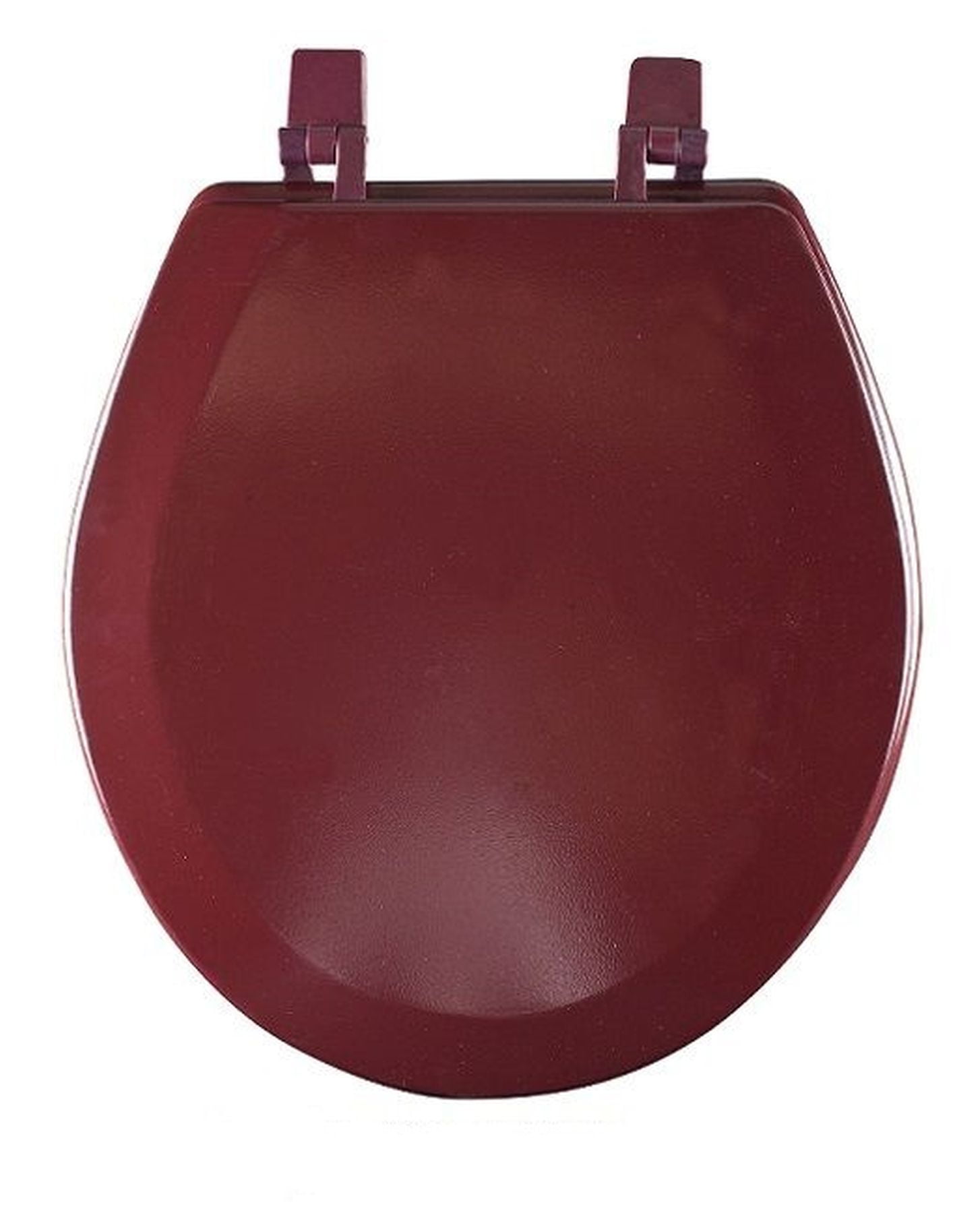 Traditional Elegance Elite 17 Inch Standard Wood Toilet Seat Burgundy