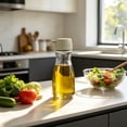 thumbnail image 6 of 1 Pack Japanese Style Glass Seasoning Bottles with Press Spout Lids Oil Vinegar Soy Sauce Dispenser for Kitchen Countertop Storage, Easy Pour Condiment Containers for Home Dining Table Restaurant Use, 6 of 6