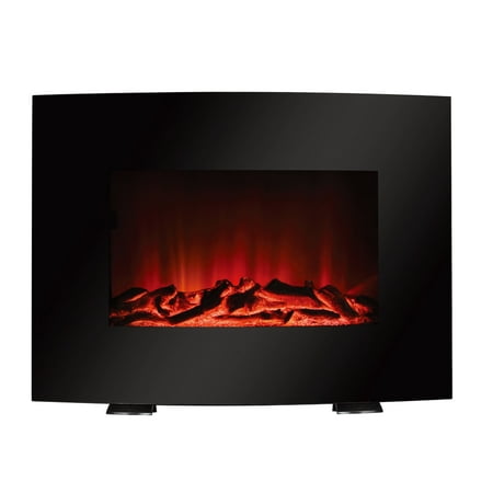 Mainstays 22&amp;#39;&amp;#39; Freestanding or Wall Mounted Fireplace, Black, WFP-22C