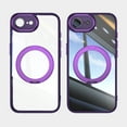 thumbnail image 5 of Compatible for iPhone 16e Phone Case with Stand, Rotatable Ring Holder Kickstand Rugged Shockproof Protective Cover Case with Camera Lens Protector for iPhone 16e, Darkpurple, 5 of 10