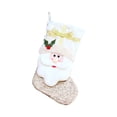 thumbnail image 3 of Fiudx Media Navideña Artesanal con Motivos Navideños Tradicionales, Ideal para Decorar El Hogar, Ideal para Chimeneas, Escaleras y Árboles de Navidad, Como Portaregalos Navideños, Color Blanco, 42 X, 3 of 7