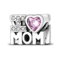 thumbnail image 1 of Dijes de Plata de Ley 925 con incrustaciones de circonita para pulsera Pandora Original, colgantes coloridos en forma de corazón, joyería de brazalete, 1 of 4