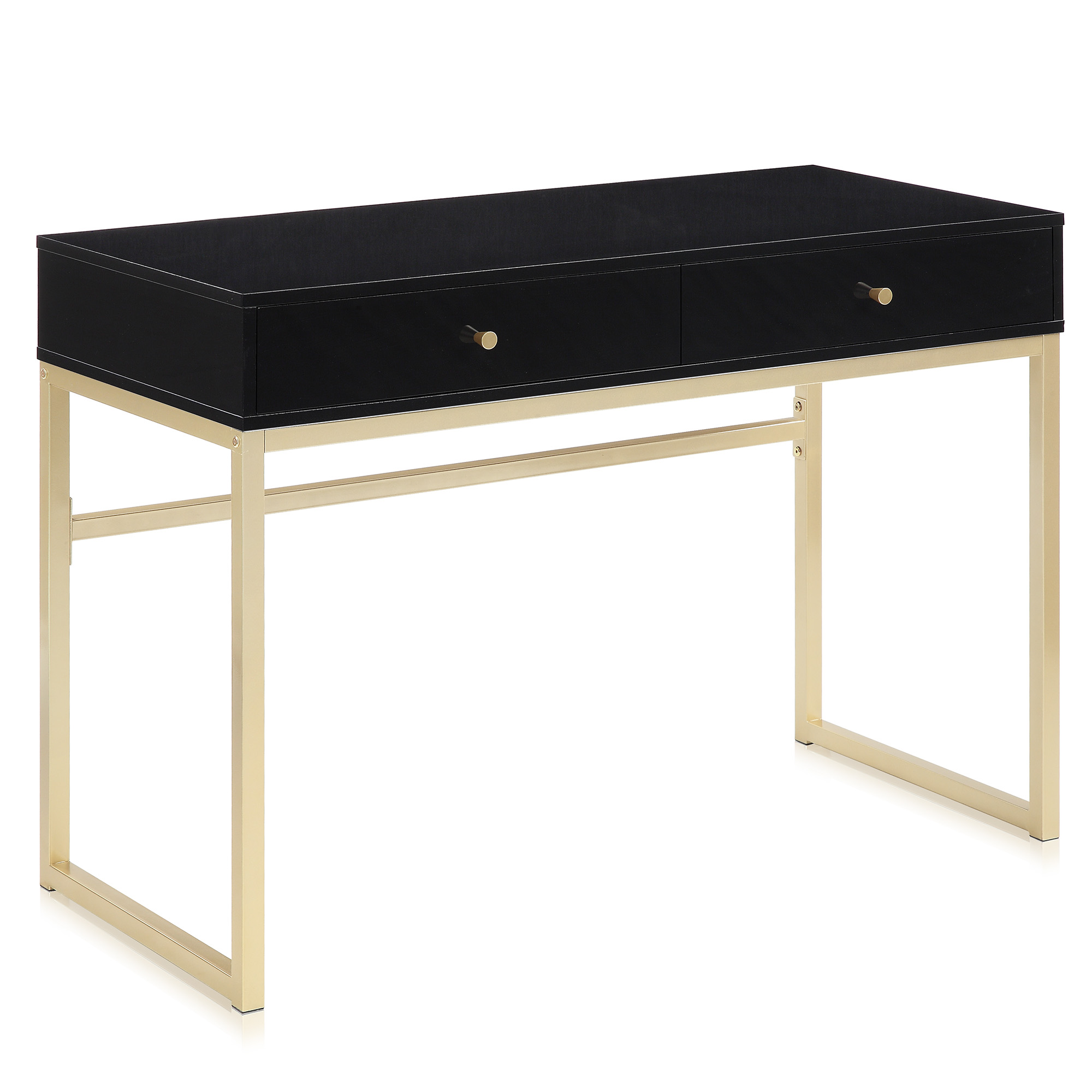 BELLEZE Vanity Table, Home Office Computer Desk - Bronte (Black)