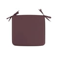 thumbnail image 3 of FEOLGEHLY Foam Chair Cushion with Straps, Seat Cushions for Office Chairs, Dining Room Chairs, Outdoor Seat Cushions for Patio Chairs, Breathable Seat Cushions for Home Office 16x16 in (Coffee), 3 of 8