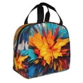 thumbnail image 2 of Easygdp Colorful Paint Print Bolsa Térmica Premium - Tela Oxford Impermeable, Gran Capacidad, Bolsillo Frontal, Unisex para Trabajo, Escuela, Actividades al Aire Libre y Picnics, 2 of 8