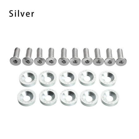

10PCS 9 Colors for Dualtron 123 Thunder Eagel Ultra Zero Handle Bar Screws Screw Washers Car Decorative Screws Scooter Fasteners Screws SILVER