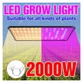 thumbnail image 2 of LED Grow Light Full Spectrum Lamp, Phyto Bulb Grow Plant Growth Light 1000W 2000W Hydroponic Light Indoor Flower Seeds Tent ,Higher Efficiency, 2 of 7
