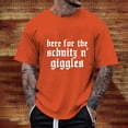 thumbnail image 2 of Razzly Men T Shirts Funny Print Graphic Tee Comfortable Short Sleeve Casual Summer Top for Daily Wear Outdoor Activities(Orange,3XL), 2 of 6