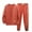 Orange, variant on AWARDER Men's Spring Fall 2-Piece Set, Solid Color Waffle Knit Long Sleeve Round Neck Top and Sweatpants, Comfortable Casual Outfit For Lounge and Home,Beige,L