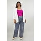 thumbnail image 5 of Blazer manga 3/4 Roman Fashion /Tallas Extras, 12255 (Blanco) blanco 40, 5 of 7