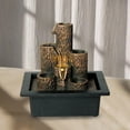thumbnail image 4 of Fuente de agua Zulema Mini decoración de oficina Jardín 23x17.5x23.5cm cascada de fuente interior, 4 of 8