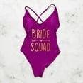 thumbnail image 5 of BRIDE SQUAD One Piece Swimsuit Woman 2023 Sexy Padded Bodysuit Summer Bathing Suit Bachelor Party Swimwear maio feminino praia, 5 of 7