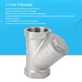 thumbnail image 4 of Valve Y Strainer, Wide Application  Filtering Easy Maintenance Stainless Steel Firm Connection Wye Strainer  for Water Oil, 4 of 7
