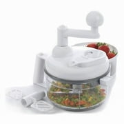 Chefdini - New Salsa Maker Vegetable Chopper Mixer and Food Processor as Seen on TV - White