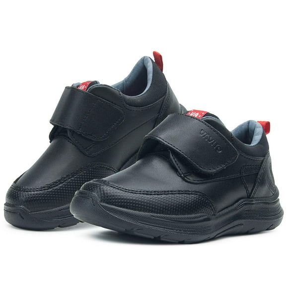 Zapato Niño Escolar Piel Negro Vavito Velcro Antiderrapante negro 25