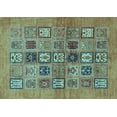 thumbnail image 1 of Ahgly Company Indoor Rectangle Abstract Light Blue Modern Area Rugs, 2' x 3', 1 of 4