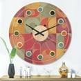 thumbnail image 2 of Designart 'Retro Geometric Minimal I' Mid-Century Modern Wood Wall Clock, 2 of 5
