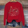 thumbnail image 2 of EHQJNJ Sweatshirts à Col Rond pour Femmes, Mode d'Hiver, Imprimé Festif de Noël, Haut à Col Rond, 2 of 3