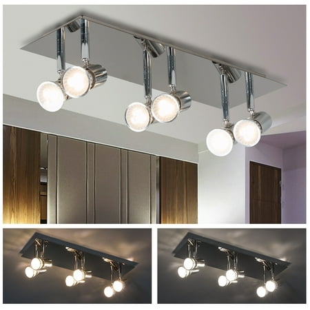 6 Way Adjustable Led Ceiling Spotlight Smd Fitting Kitchen Lights