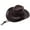 Coffee, variant on HUANLEDASH Cowboy Hat Adjustable Wide Brim Anti-UV Breathable Outdoor Activities Sun Protection Cowgirl Hat for Walking