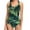 Dark Green, variant on Gswybco Summer Swimsuits for Women Period Swimwear 1 Piece Crew Neck Bathing Swimwear Sleeveless Camisoles Beachwear Swimwear with Chest Cushion