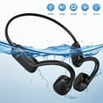 thumbnail image 2 of IP68 Waterproof Open Ear Bone Conduction Headphones, Wireless Bluetooth 5.3 Headset with Built-in 32GB Music Player, Underwater Sports Headphones for Swimming,Running,Cycling Workout Gym,Black, 2 of 14