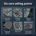 thumbnail image 4 of Armor Case For Honor Magic 6 Lite X9b Magic 5 Lite X9a Protective Cover Ring Magnetic Holder Coque Fundas Capa black Honor Magic 6 Lite, 4 of 6