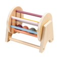thumbnail image 2 of Juguete de tambor rodante, clasificación de colores de tambor rodante Montessori, juguete educativo de madera con sonajero rodante para edades de 6 a, 2 of 9