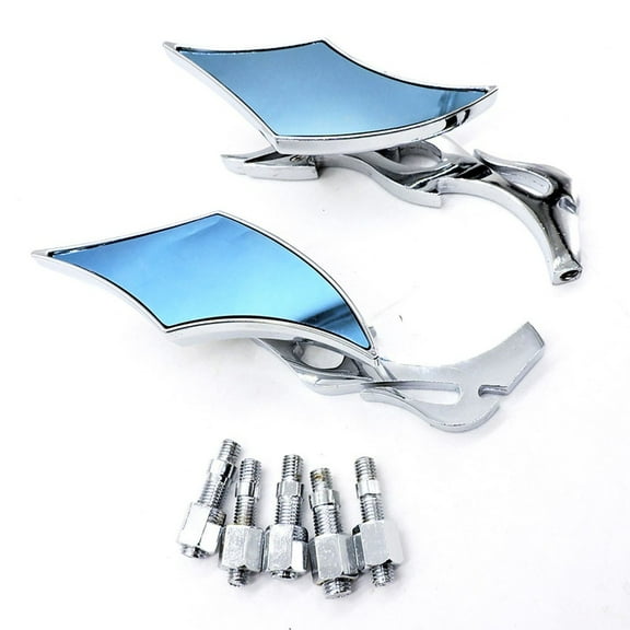 Motorcycle rearview mirror aluminum flame shape scooter electric motorcycle