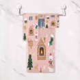 thumbnail image 5 of 3 Piece Bath Towels Set Bath Towel, Hand Towel and Face Towel for Bathroom, Gym, Hotel Pink Cute Christmas Icons, 5 of 8