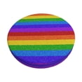 thumbnail image 2 of Lsque Colorful Glitter Rainbow Round Bar chair cushion covers Velvet Fabric Premium Comfort Protects from Scratches and Stains for 14-17 Inch Chair- 13 inch, 2 of 7