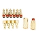 thumbnail image 4 of Conector de montaje rápido de hierro Chapado en latón neumático, acoplador rápido NPT de 1/4 pulgadas, 12 Uds., 4 of 8