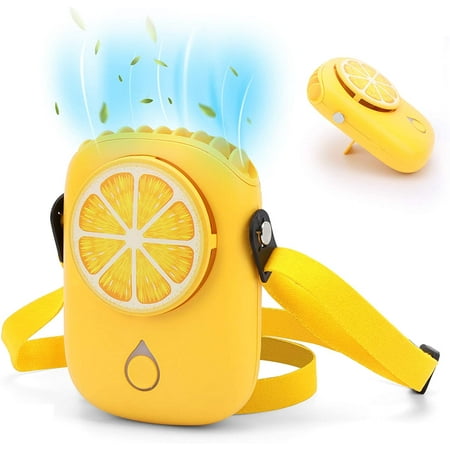 

Portable Neck Fan Personal Necklace Fan Mini USB Charging Fan Handheld Travel Fans Small Table Fan 3 Speeds No Curly Hair Hanging Neck Fan for Outdoor Sports Travel Office