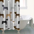 thumbnail image 4 of Bulldog Dog Shower Curtain 36"x72" ,Bathroom Decorative Shower Curtains Set with 12 Hooks,Modern Waterproof Washable Shower Curtain, 4 of 6