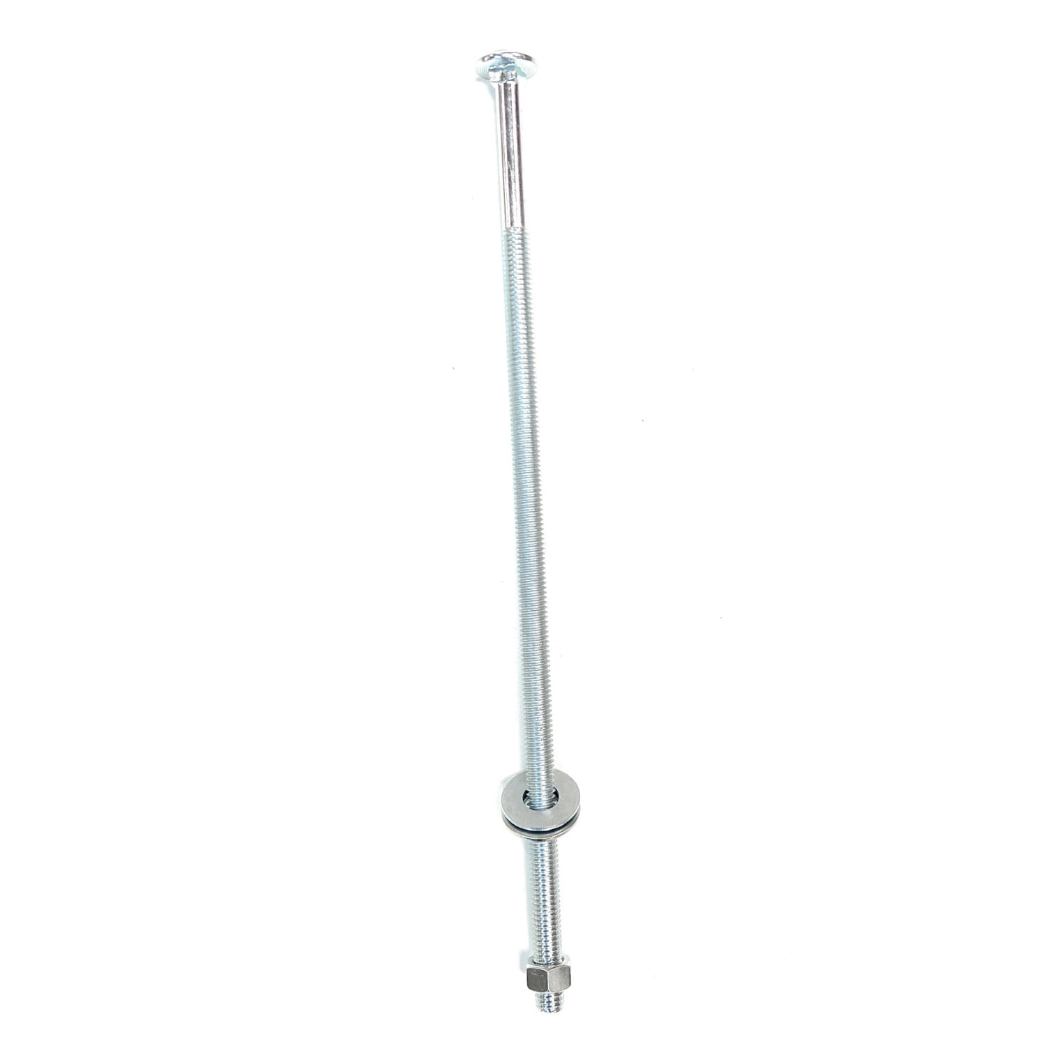 Onestock 3/8" x 10" Threaded Steel Carriage Bolts with Nuts & Washers, 12 per Pack