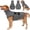 Grey, variant on HQREA Dog Anxiety Vest with Hood Sleeveless Pet Shirt Calming Shirt Jacket for Large Dogs