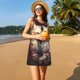 thumbnail image 3 of Disketp Flower Cat Couple para Vestido sin Mangas para Mujeres, Vestidos de Verano para Mujeres, Casual y Holgado para la Playa, 3 of 7
