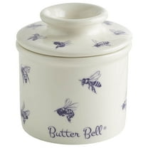 Butter Bell The Original Butter Bell Crock Farmhouse Collection Honey Bees Blue & White 1 Pc