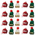 thumbnail image 1 of CIMAXIC 20 Pcs Pince à Cheveux de Noël Barrette Dessin Animé Forme de Chapeau Épingle à Cheveux, 1.18"X1.18"X1.97 Pouces, 1 of 4