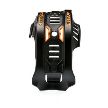 Acerbis MX Style Black Skid Plate – Compatible With Husqvarna & KTM Dirt Bikes, Protects Engine, Lightweight, Prevents Mud Build-Up