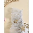 thumbnail image 4 of Suealasg Baby Girl Outfit Newborn Summer Boho Clothes Fly Sleeve Sequined Stars Print Tulle Romper Dress Infant Photography Clothing, 4 of 7