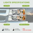 thumbnail image 2 of RVNI YITAMOTOR Headlights for 2007 - 2014 Chevy Silverado 1500 2500 3500 Headlamp, 2 of 3