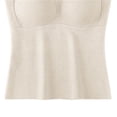 thumbnail image 3 of Hurxie Women's Tank Tops Sleeveless Underwear Camisole Base with Built in Bra,1 Piece Beige ,L, 3 of 4